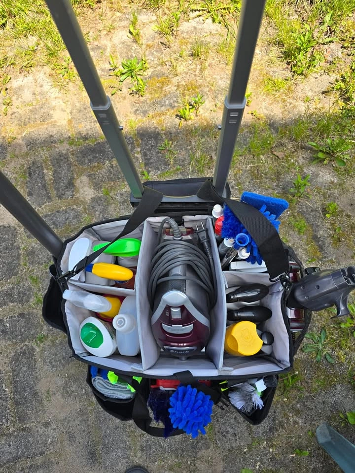 Cleaning Caddy, Vacuum and Supplies for Sale