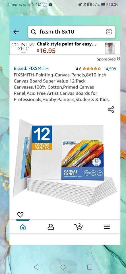 FIX SMITH CANVAS PANEL IN 8X10"
