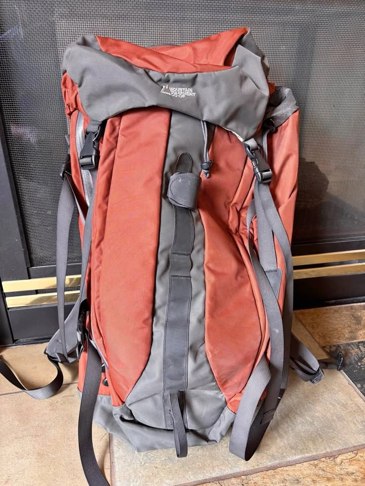 MEC Red Grey Hiking Backpack