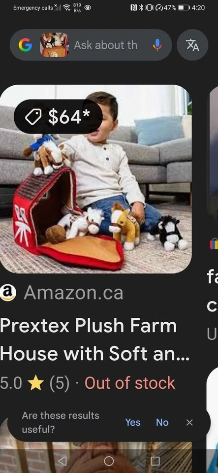 Prextex Plush Barn Toy with Farm Animals - photo 3