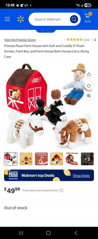 Prextex Plush Barn Toy with Farm Animals - photo 5
