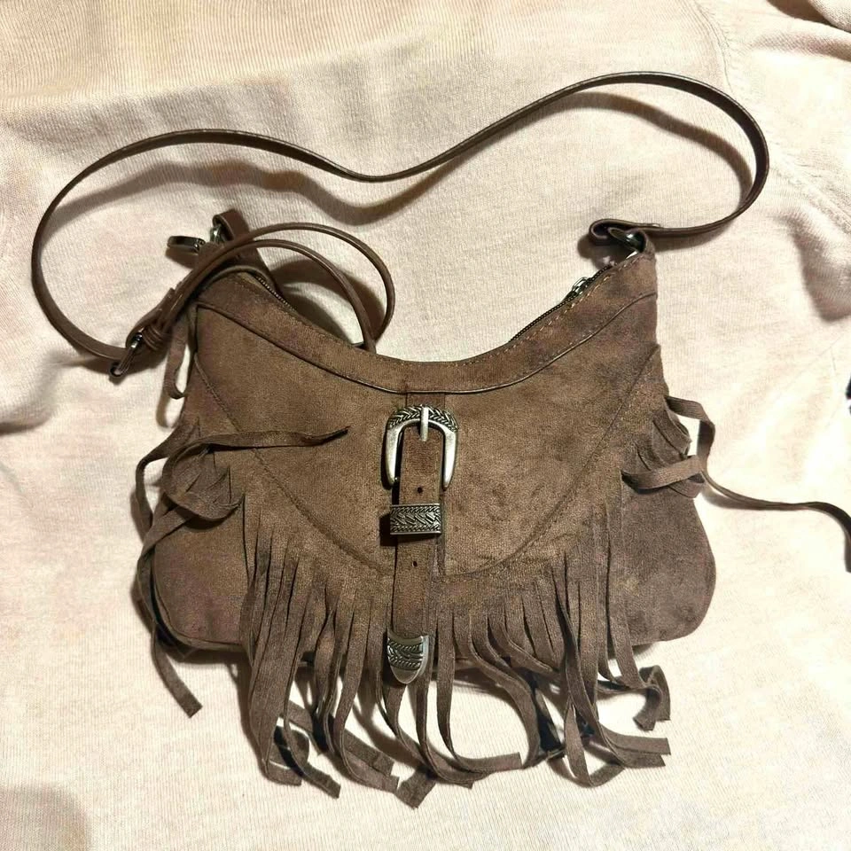 NEW Fringe Vintage Crossbody Bag - Perfect For Cowboy inspired o