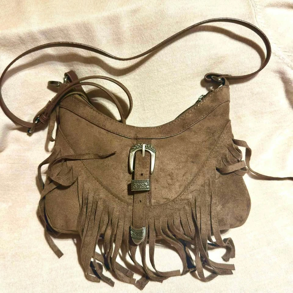 NEW Fringe Vintage Crossbody Bag - Perfect For Cowboy inspired o - photo 4