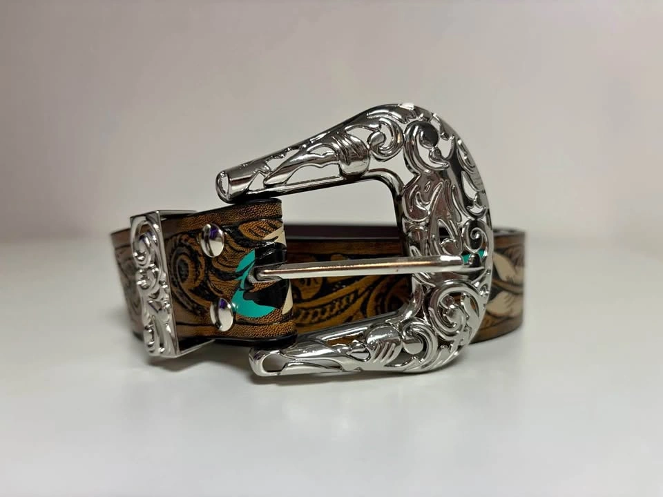 Western Belt w/ Silver Buckle