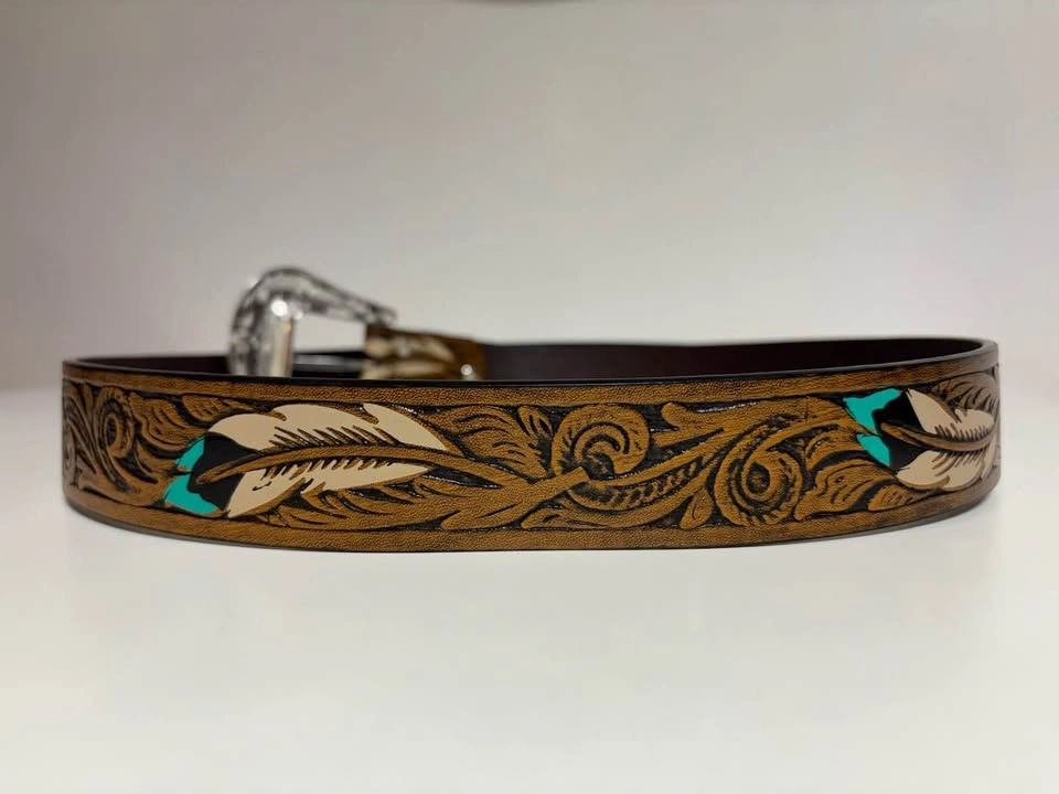 Western Belt w/ Silver Buckle - photo 2