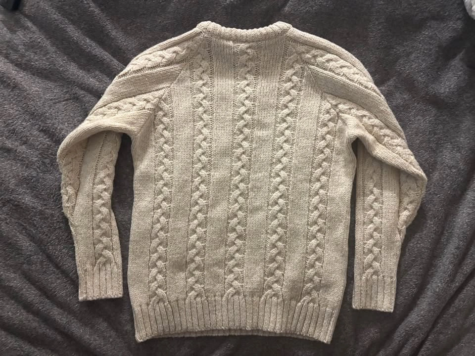 Brand New Cream Cable Knit Sweater - Made in Turkey - photo 2
