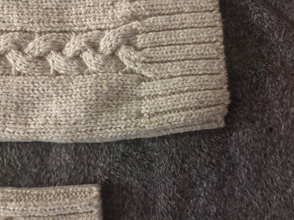 Brand New Cream Cable Knit Sweater - Made in Turkey - photo 5
