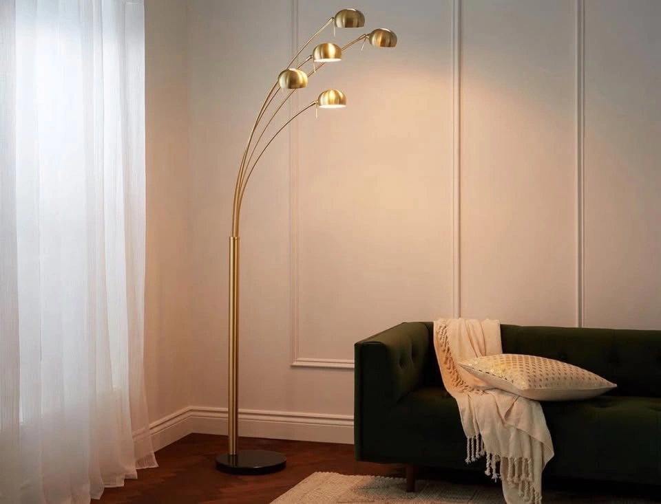 Modern Gold Floor Lamp – Living Room / Bedroom Lighting - photo 4