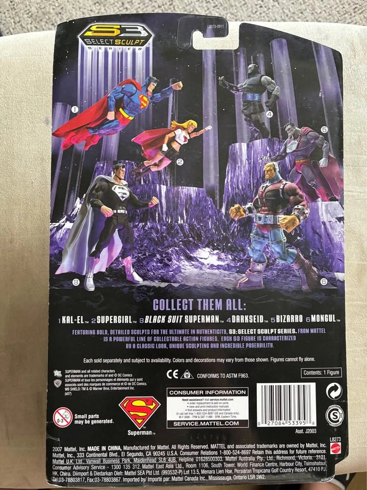 DC Super Heroes Black Suit Superman VARIANT from Mattel - photo 2