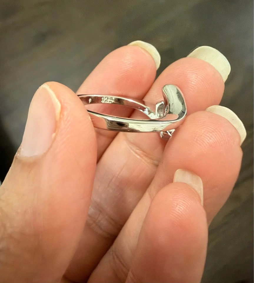 The Sterling Silver Adjustable Faux Solitaire Ring - photo 5