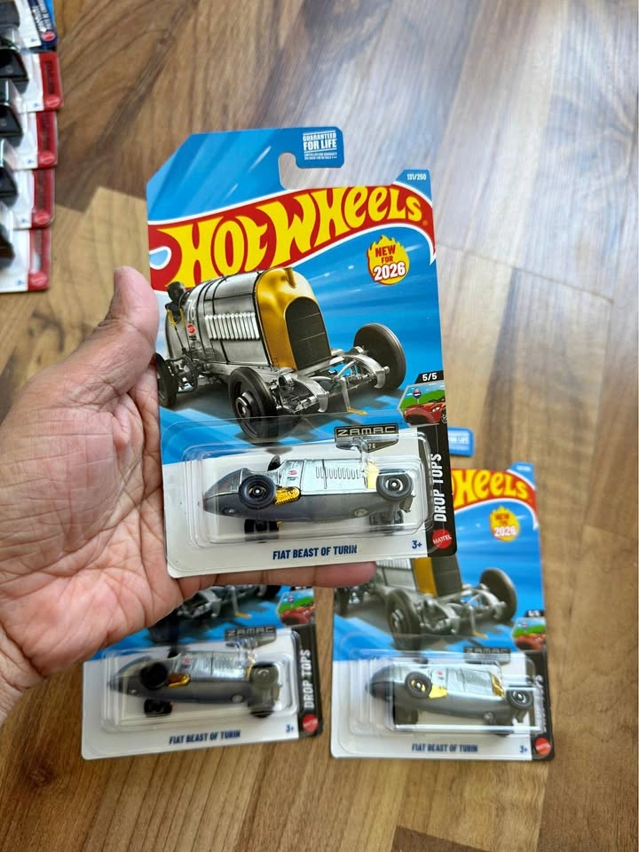 Hot Wheels Fiat Beast of Turin ZAMAC 2026 (3 cars)