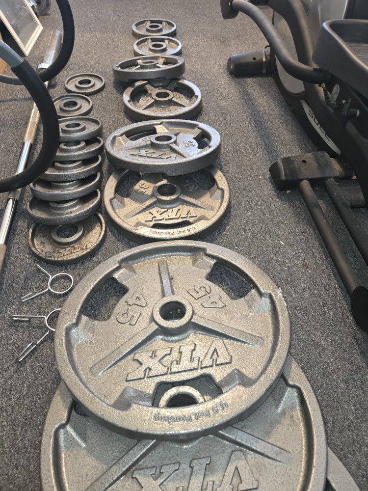 VTX 400 Lbs Olympic Weight Set W/Bar - photo 3