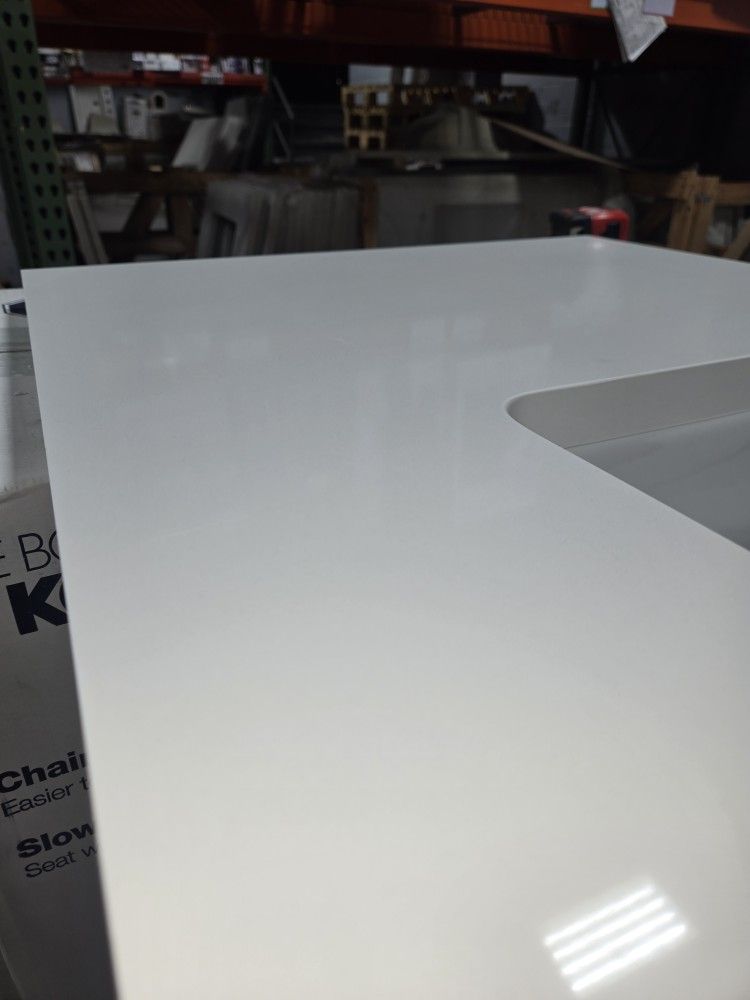 White Quartz Countertop 49 1/2 - photo 3
