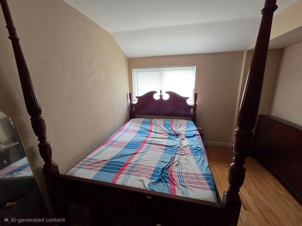 Queen Size Four Poster Wood Bed Frame - photo 5