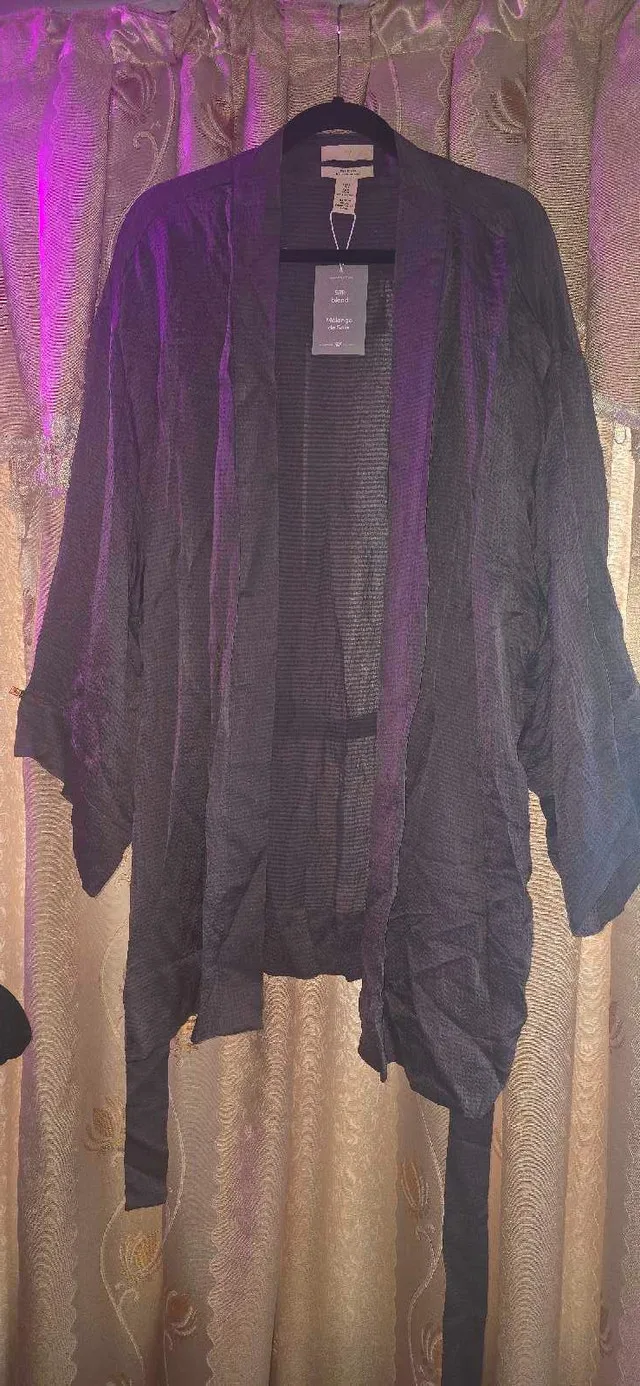 H&M Silk Blend Kimono/ Robe sz large