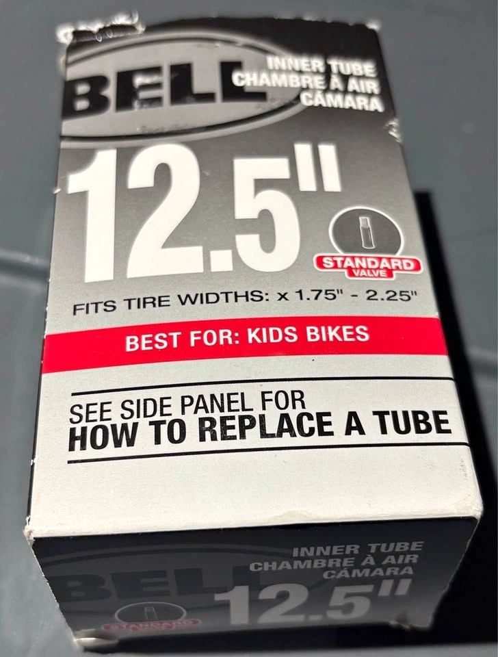 Bell 12.5" Kids Bike Inner Tube Standard Valve New
