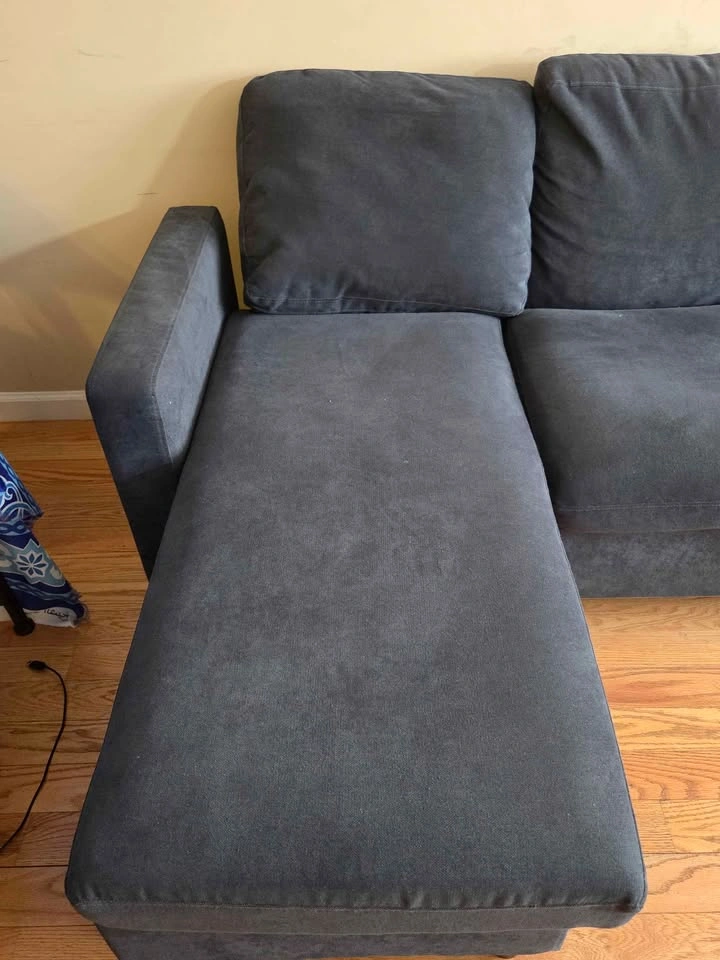 Dark Gray Sectional Sofa with Chaise - photo 2
