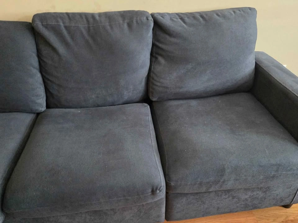 Dark Gray Sectional Sofa with Chaise - photo 3