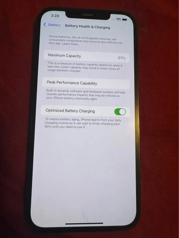 Apple iPhone 12 PRO MAX, 128 GB, Black, 81% Battery image indicator(5)