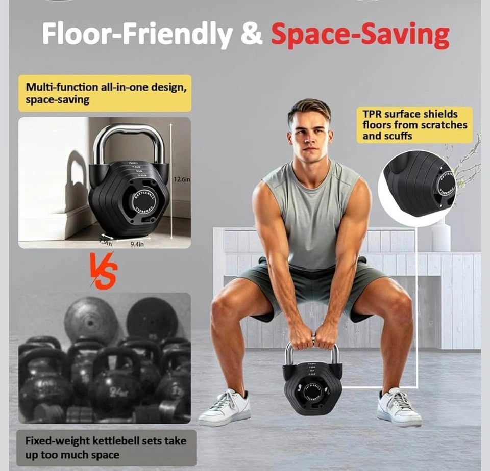 45lbs 2-in-1 Adjustable Kettlebell - photo 5