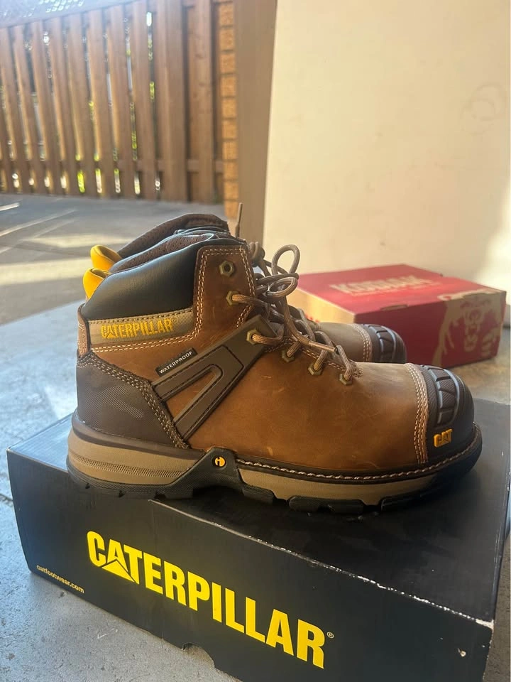 CATERPILLAR EXCAVATOR MEN WORK BOOTS (SIZE 9) - photo 2