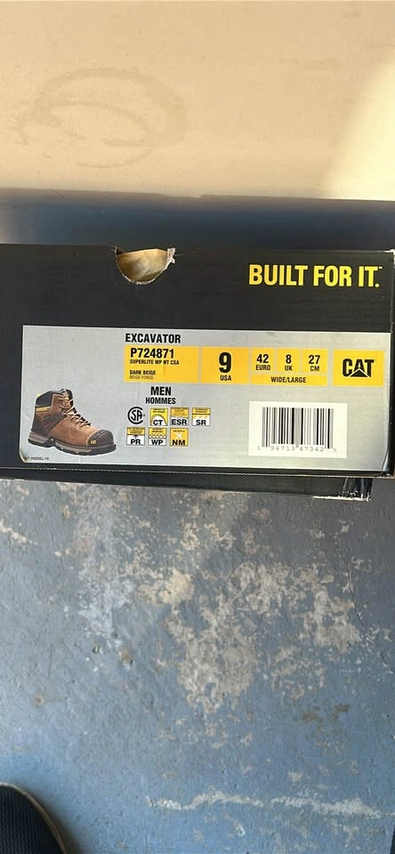 CATERPILLAR EXCAVATOR MEN WORK BOOTS (SIZE 9) - photo 4