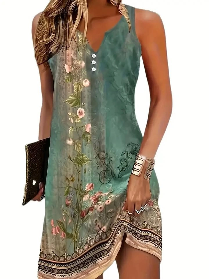 For Sale: Brand New Floral Print Summer Tank Dress