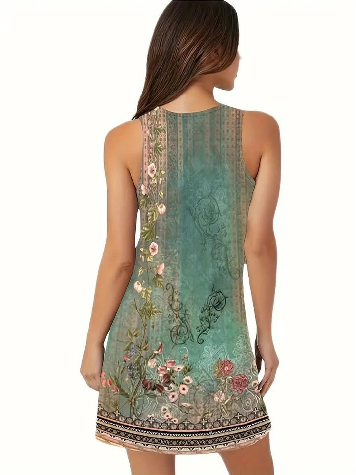 For Sale: Brand New Floral Print Summer Tank Dress - photo 2