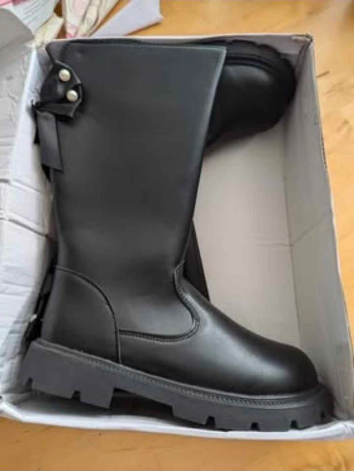Brand New Trendy Bowknot Pearl Boots for Girls - photo 3