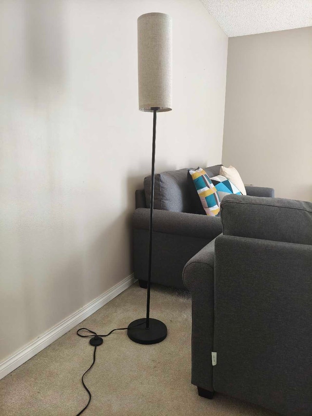 Modern Floor Lamp with Foot Switch - Excellent Condition