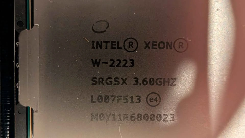 HP z4 workstation motherboard and Intel xeon w-2223 cpu - photo 2