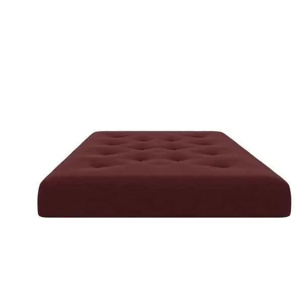 DHP Futon Mattress, Full, Cabernet Red, BRAND NEW image indicator(3)