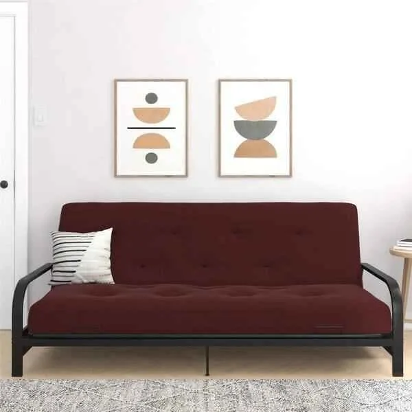 DHP Futon Mattress, Full, Cabernet Red, BRAND NEW image indicator(5)