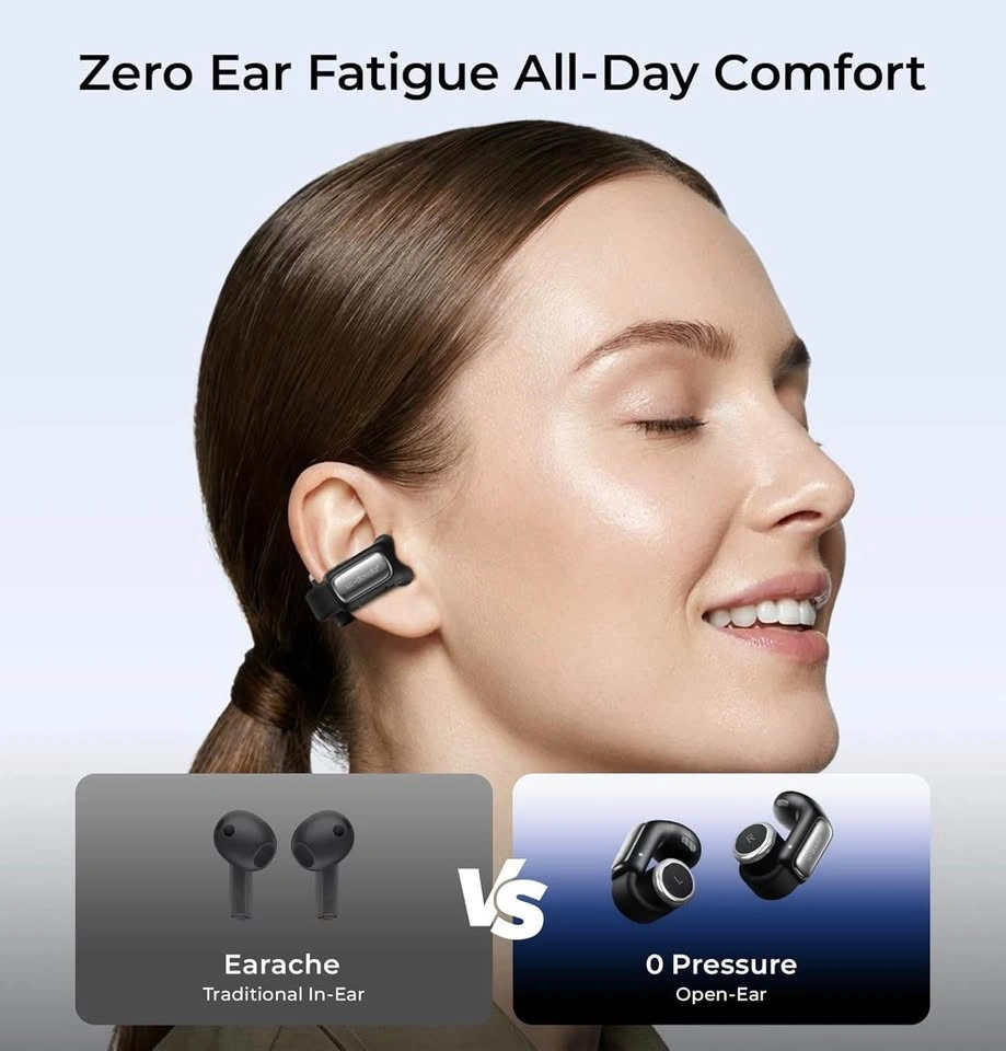 Open-Ear Wireless Earbuds with Smart LED Display Case - photo 3
