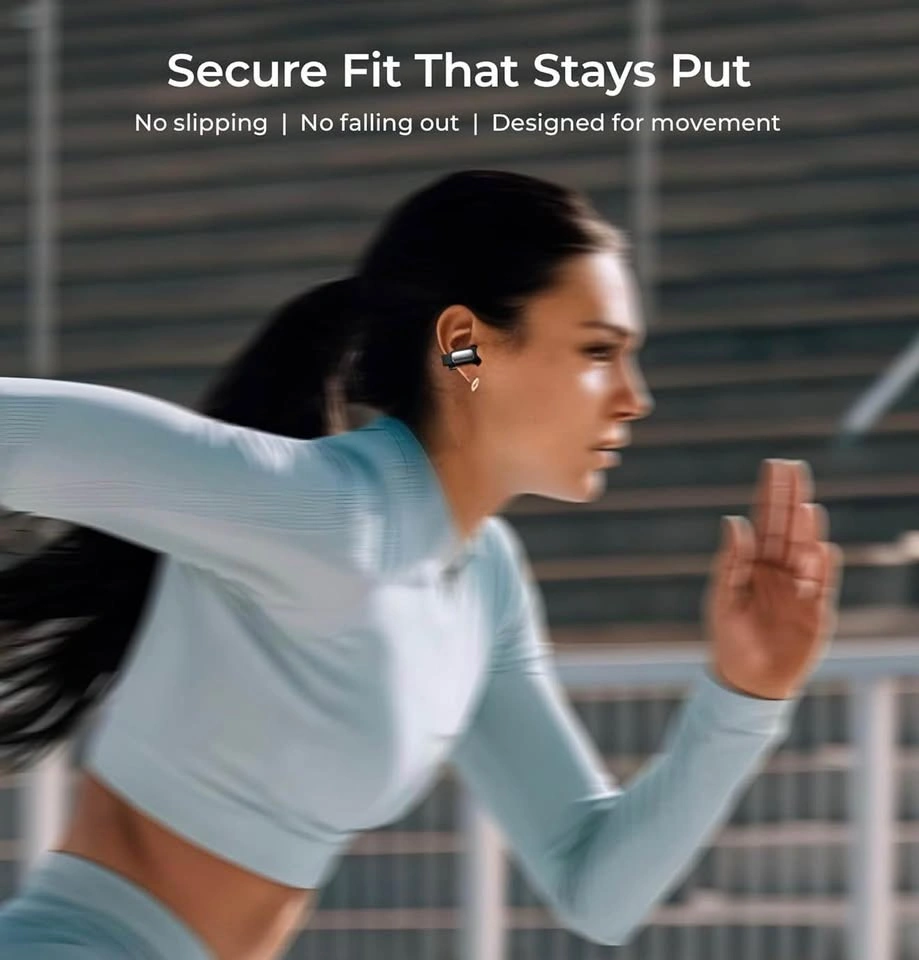 Open-Ear Wireless Earbuds with Smart LED Display Case - photo 5