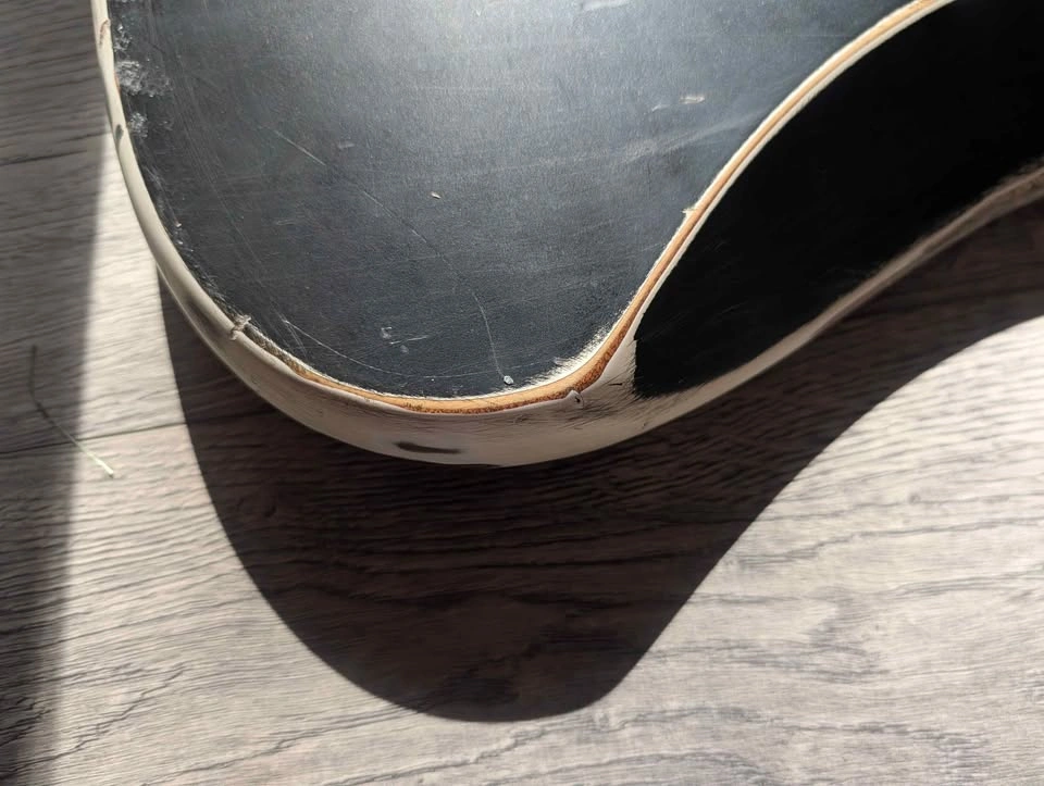 Black Heavy Relic Strat Style Guitar Body - photo 5