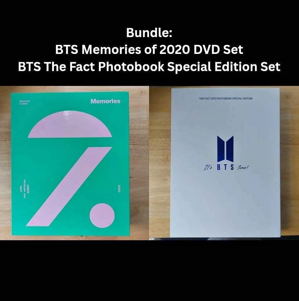 Bundle: BTS Memories of 2020 DVD Set + BTS The Fact Photobook