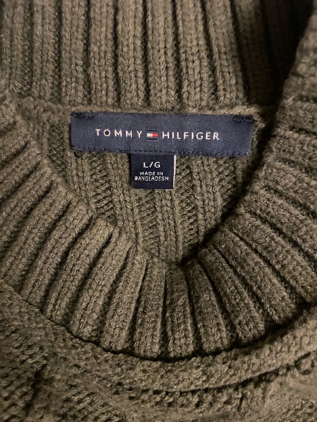 Tommy Hilfiger Green Cable Knit Sweater - photo 3