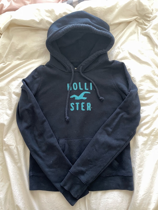 Hollister Navy Hoodie 2000s/2010s Like New