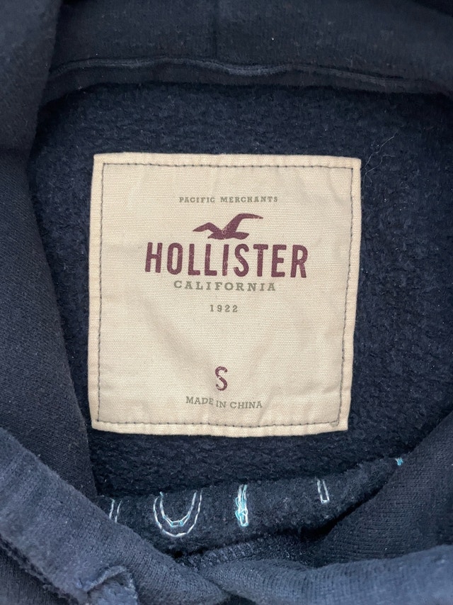Hollister Navy Hoodie 2000s/2010s Like New - photo 2