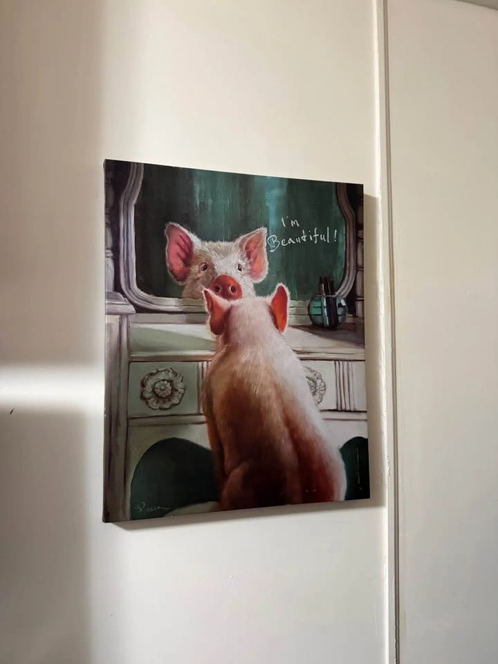 Cute Pig Wall Art - photo 2