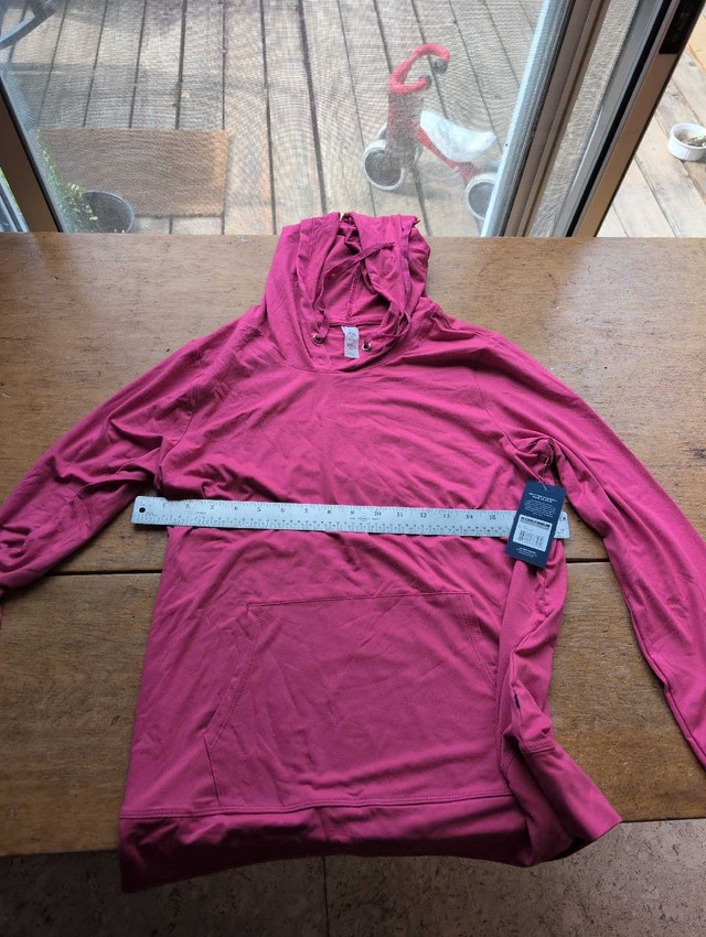 Marika Pink Hoodie woman's large pink nwt