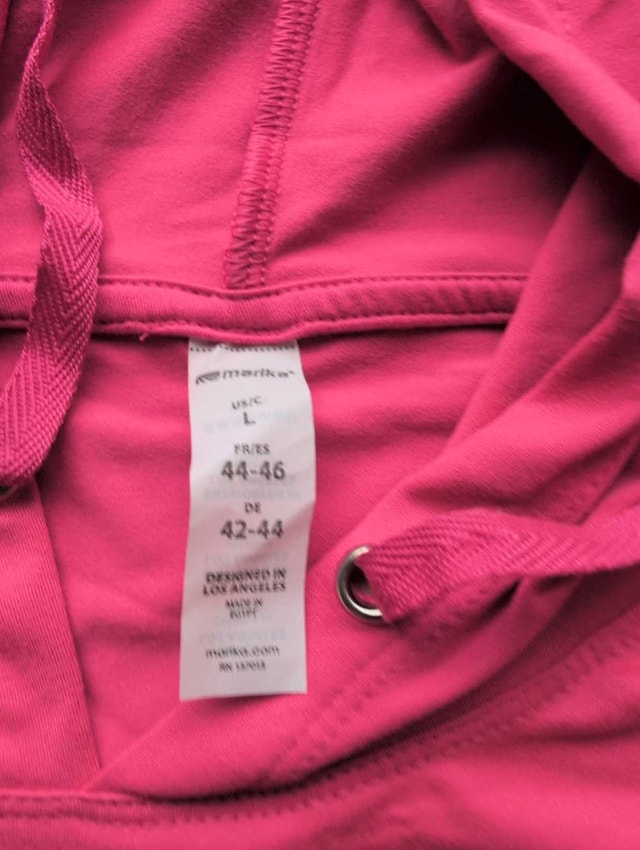 Marika Pink Hoodie woman's large pink nwt - photo 2
