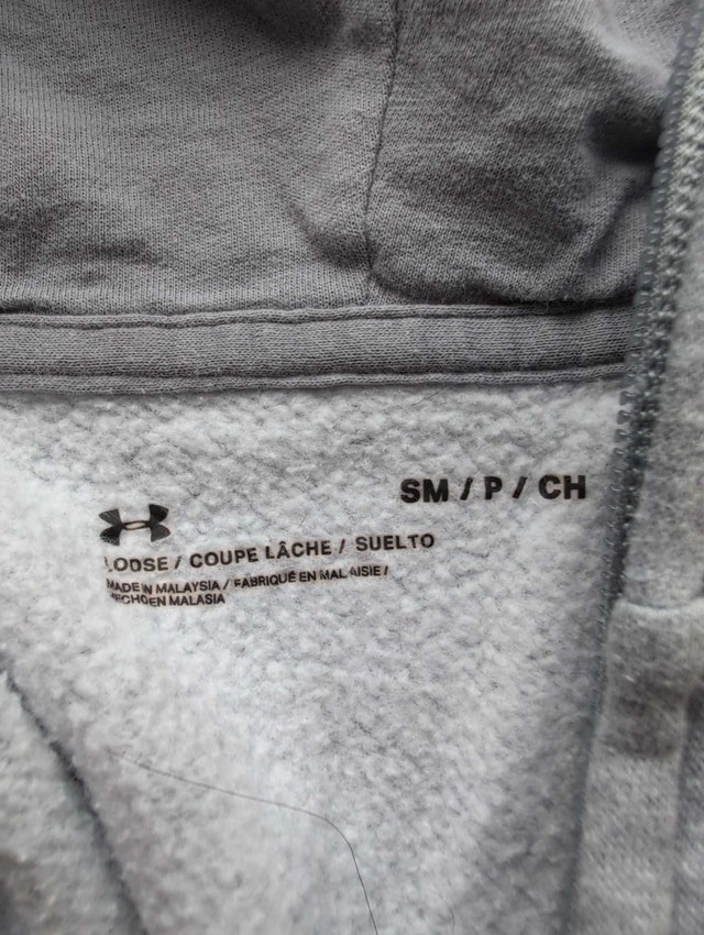 Under Armour Hoodie full zip grey small - photo 2