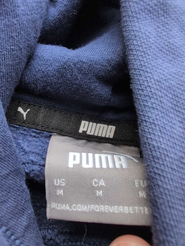 Puma Hoodie medium mens blue - photo 2