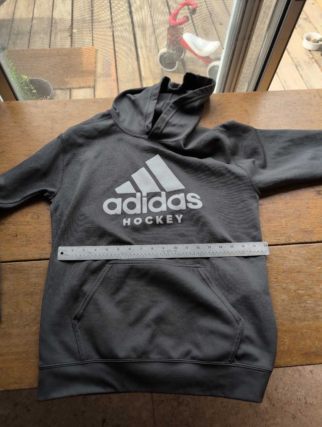 Adidas Hockey Hoodie adult medium grey
