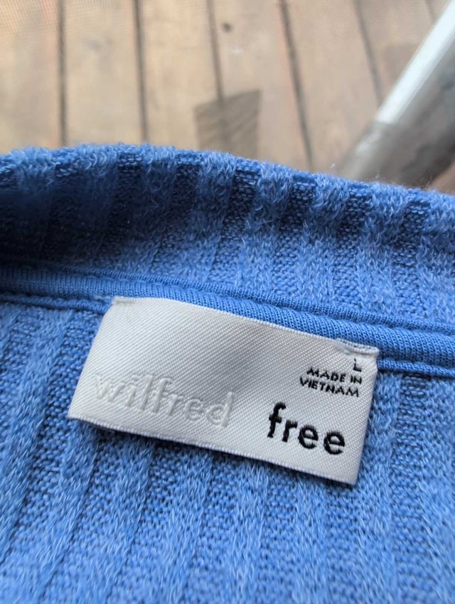 Wilfred Free Jessa Sweater large blue nwt - photo 2
