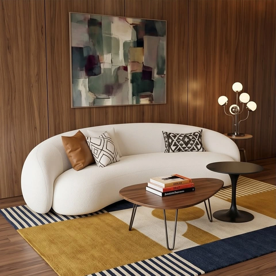Contemporary Cloud Curve Lounge Sofa - photo 2
