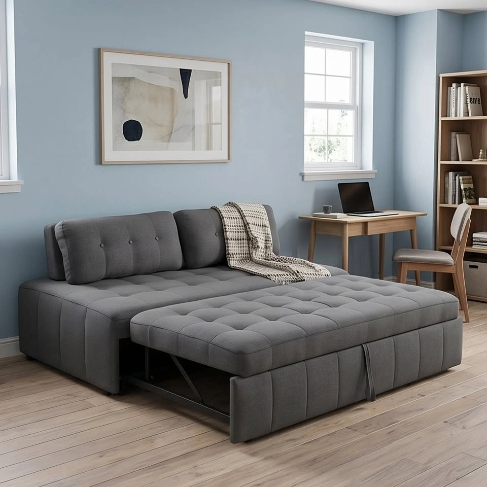 C1853 SOB022 Space-Saving CushSlide Lounge Sofa Bed - photo 2
