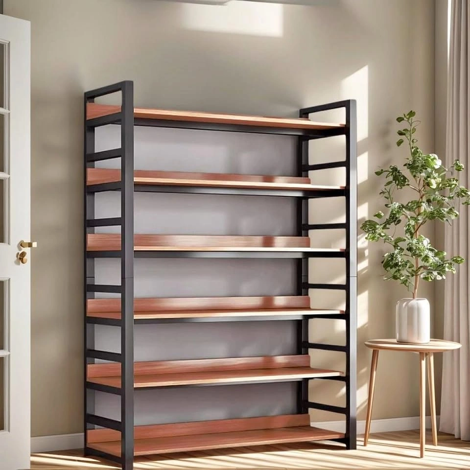 Modern Loft-Style Metal Storage Rack